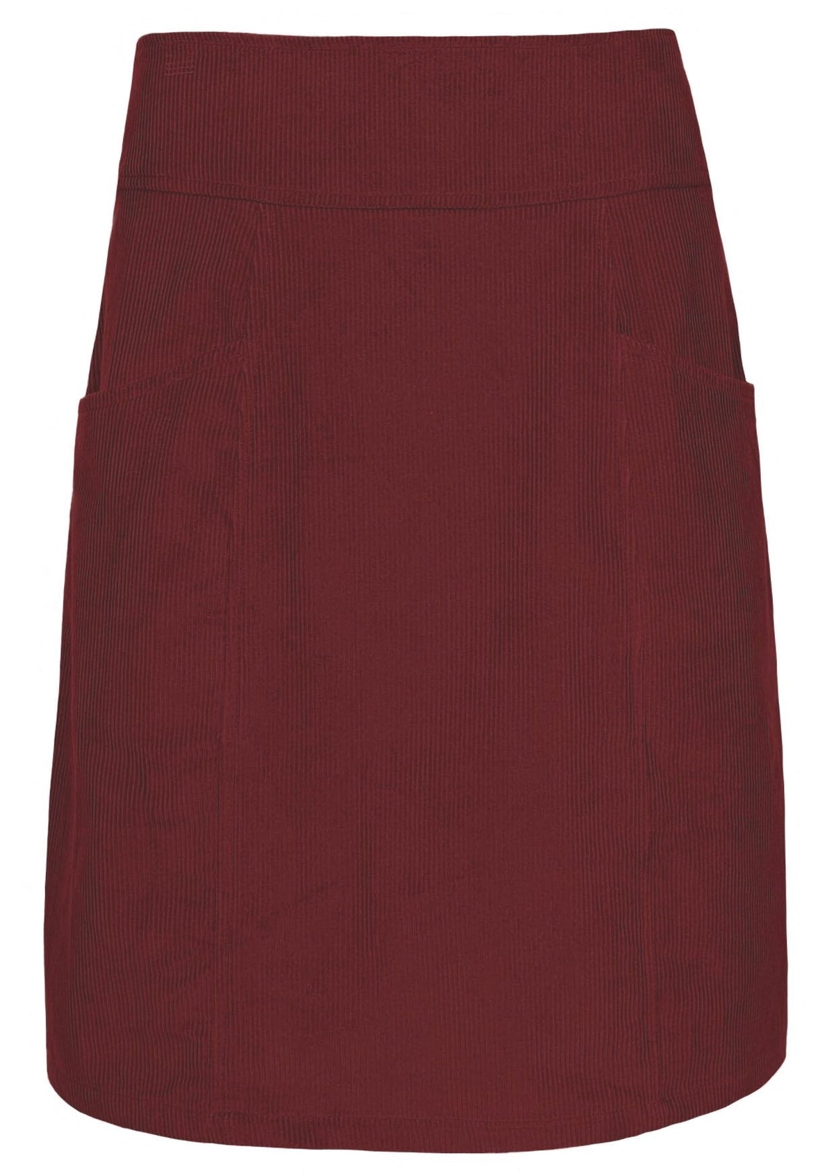 Aalia Corduroy Skirt Cabernet