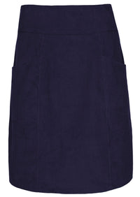 Aalia Corduroy Skirt Maritime Blue
