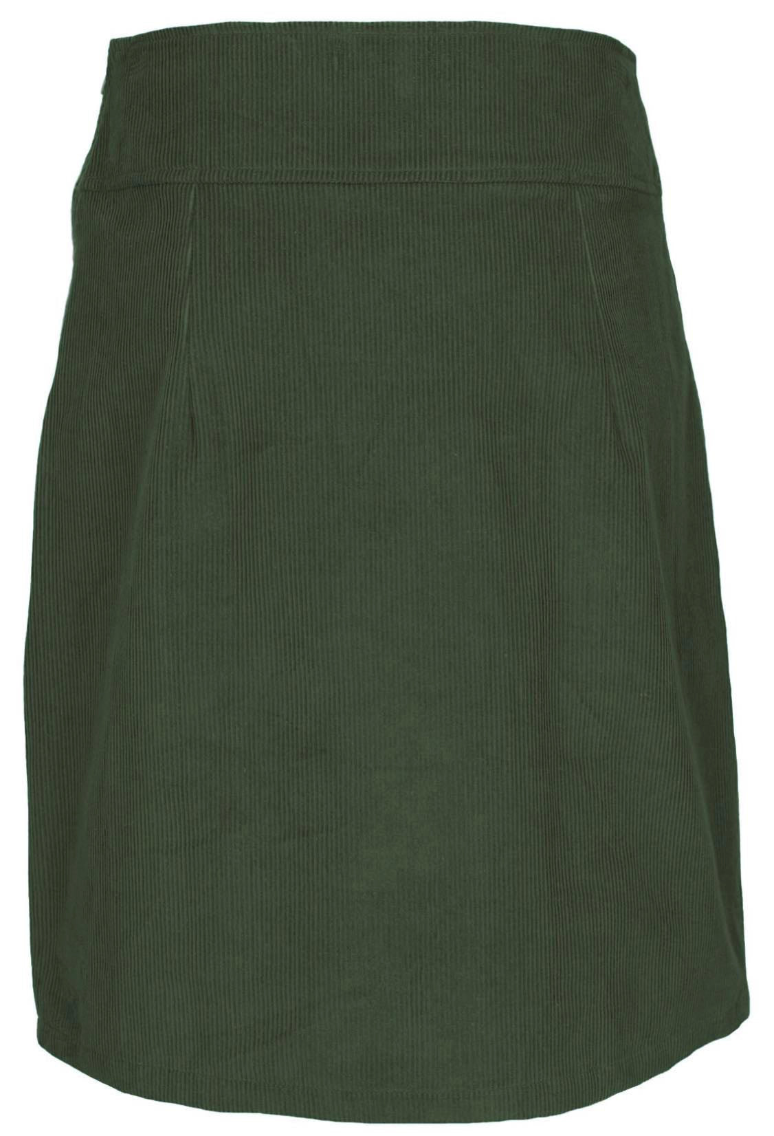 Aalia Corduroy Skirt Douglas Fir