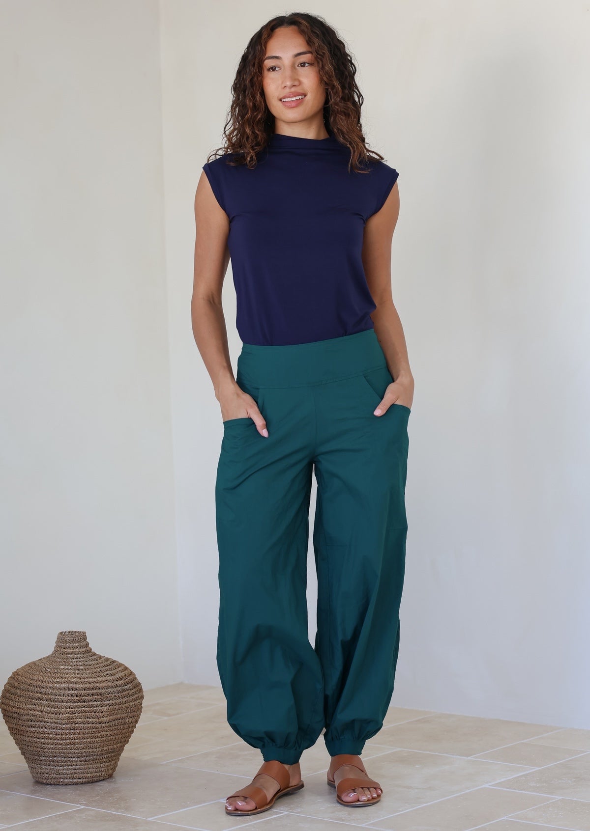 Acapulco Pants Deep Lagoon