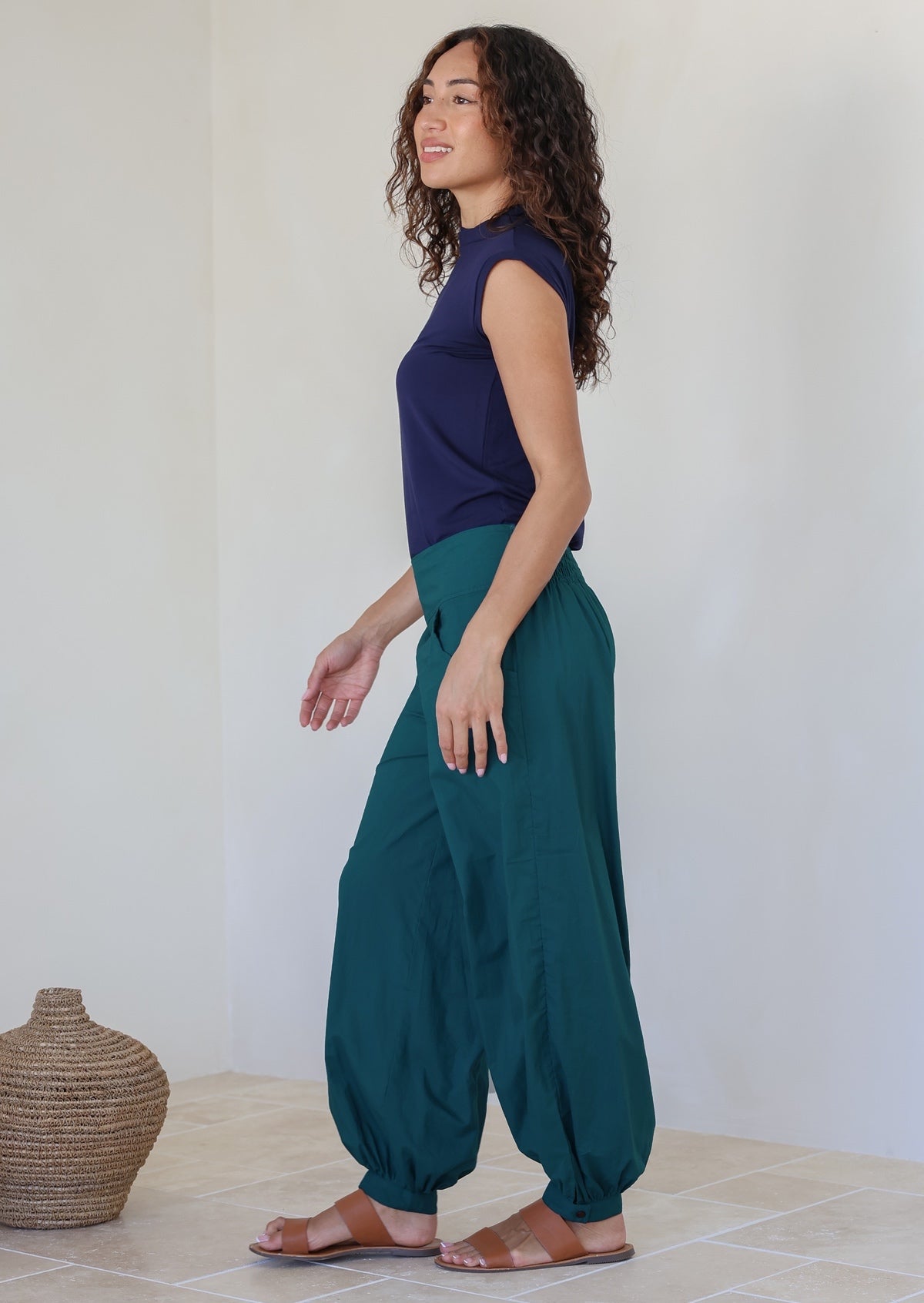 Acapulco Pants Deep Lagoon