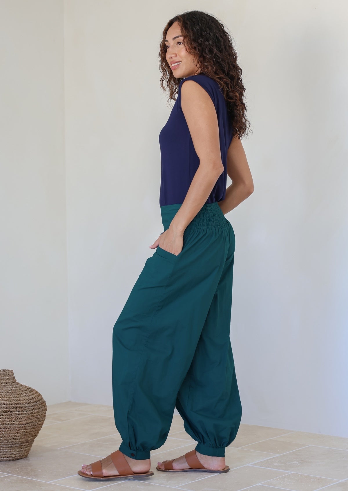 Acapulco Pants Deep Lagoon