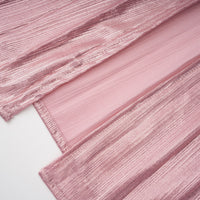 Alchimie Pink Glossy Pleated Maxi Dress