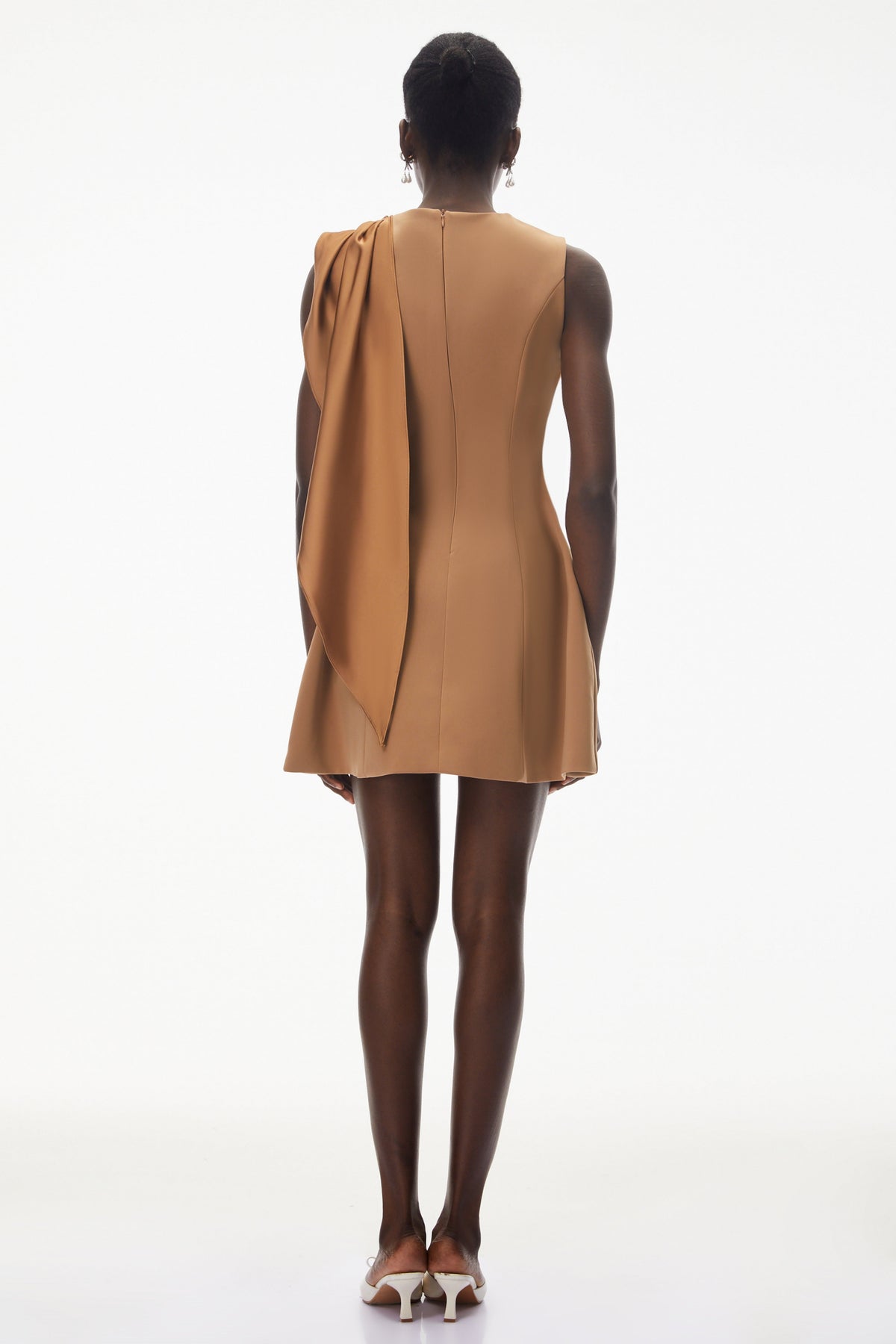 Alice Brown Asymmetrical Draped Mini Dress