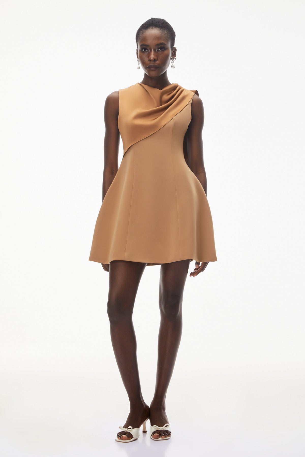 Alice Brown Asymmetrical Draped Mini Dress
