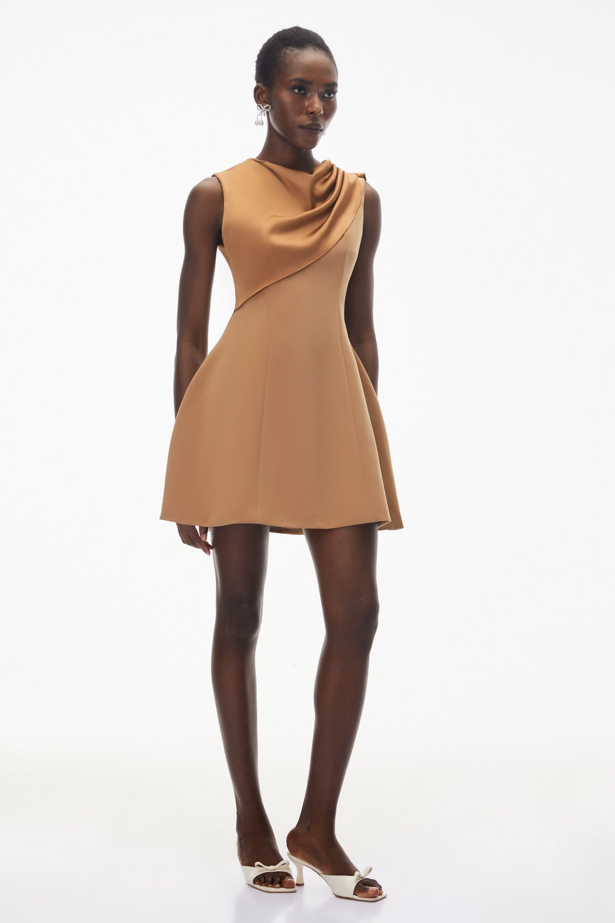 Alice Brown Asymmetrical Draped Mini Dress