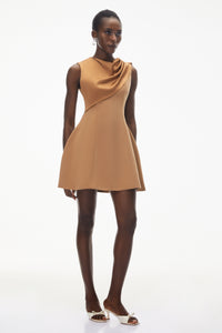 Alice Brown Asymmetrical Draped Mini Dress