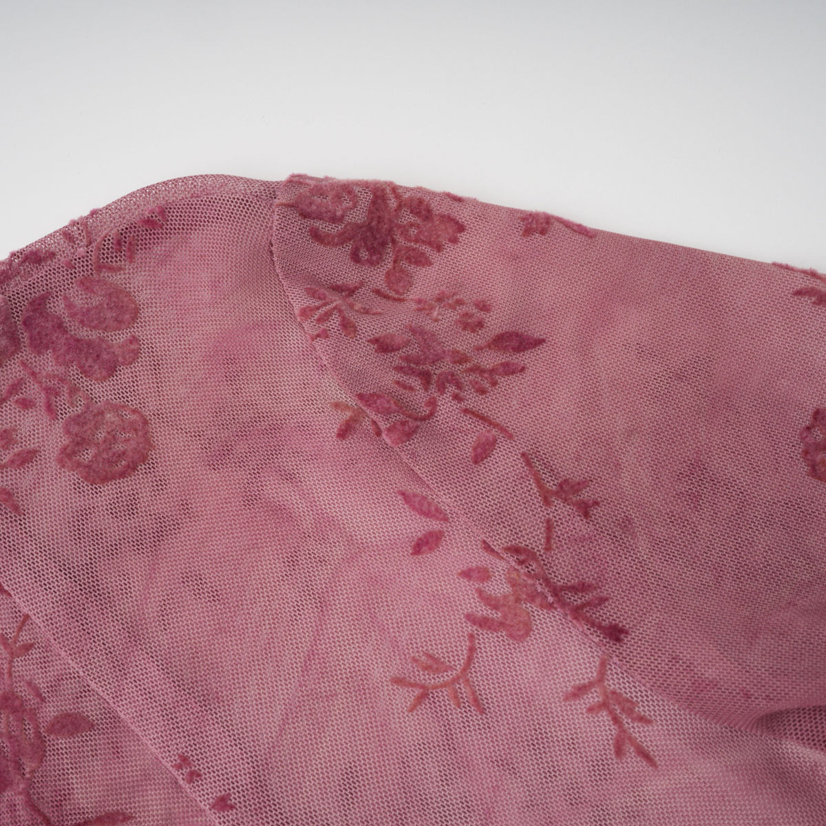 Ariadne Pink Flocked Tulle Maxi Dress