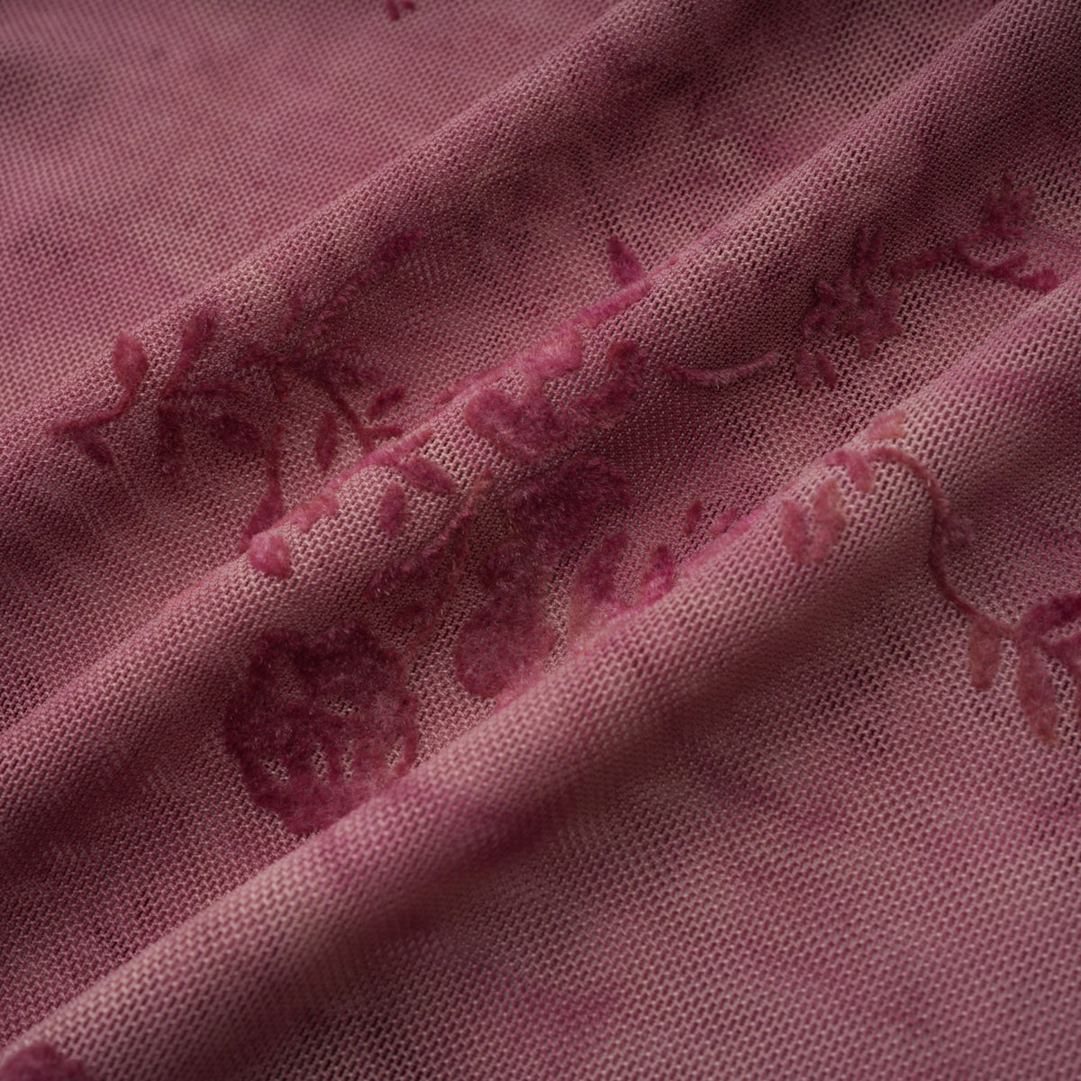 Ariadne Pink Flocked Tulle Maxi Dress