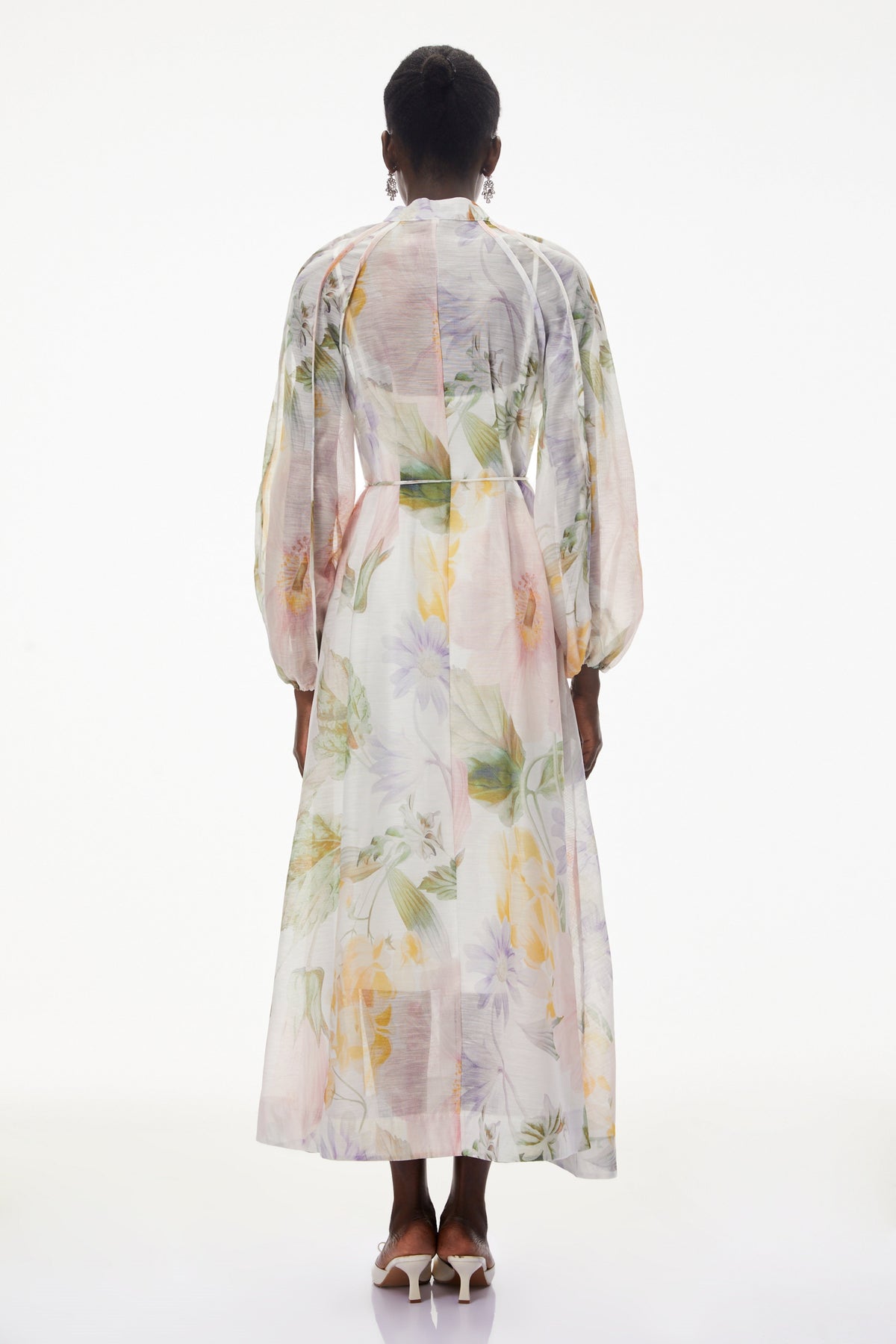 Asiya Green All-Over Print Maxi Dress