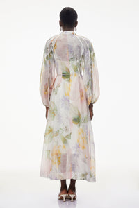 Asiya Green All-Over Print Maxi Dress