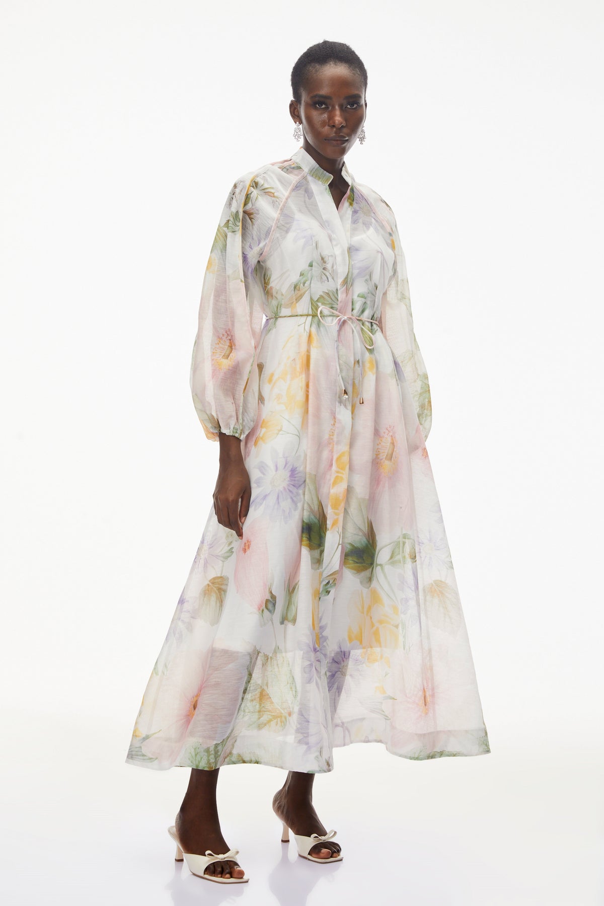 Asiya Green All-Over Print Maxi Dress