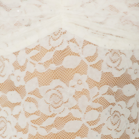 Magda White Floral Lace Ruched Mini Dress