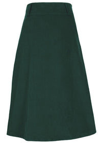 Belt Loop Corduroy Skirt Botanical Garden