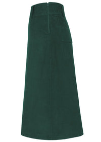 Belt Loop Corduroy Skirt Botanical Garden