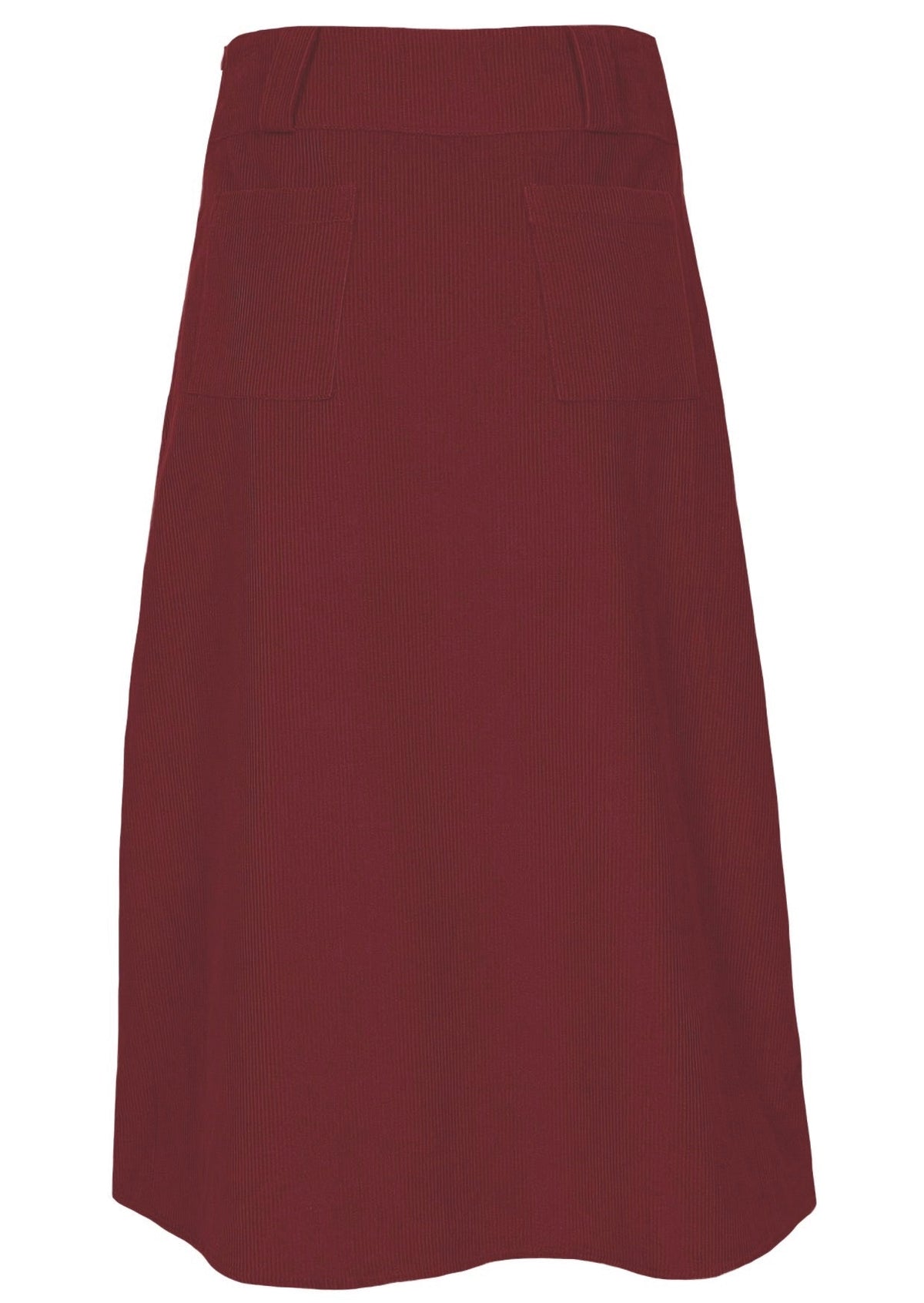 Belt Loop Corduroy Skirt Cabernet