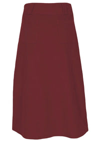 Belt Loop Corduroy Skirt Cabernet