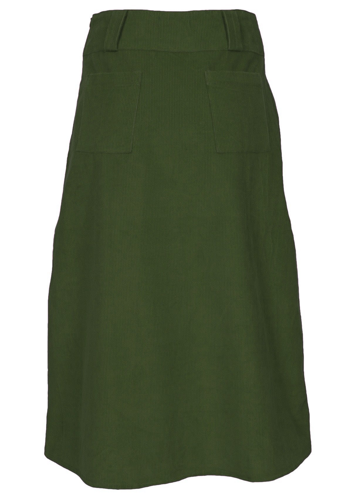 Belt Loop Corduroy Skirt Douglas Fir