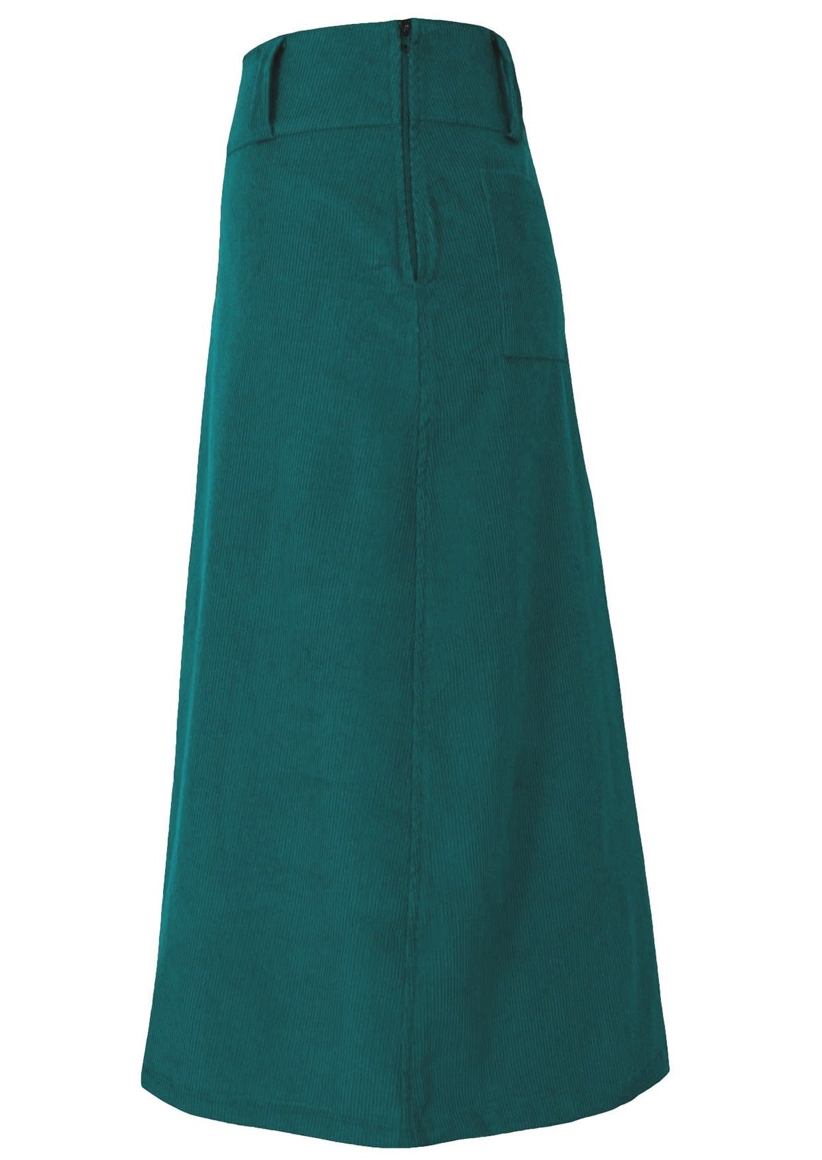 Belt Loop Corduroy Skirt Everglade