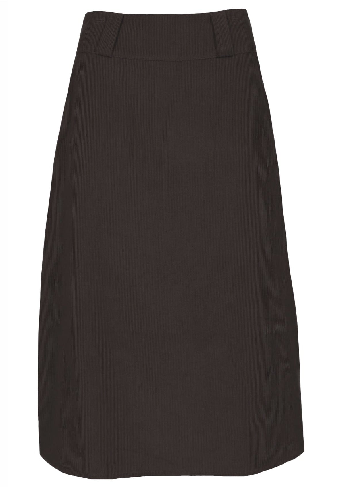 Belt Loop Corduroy Skirt Ganache