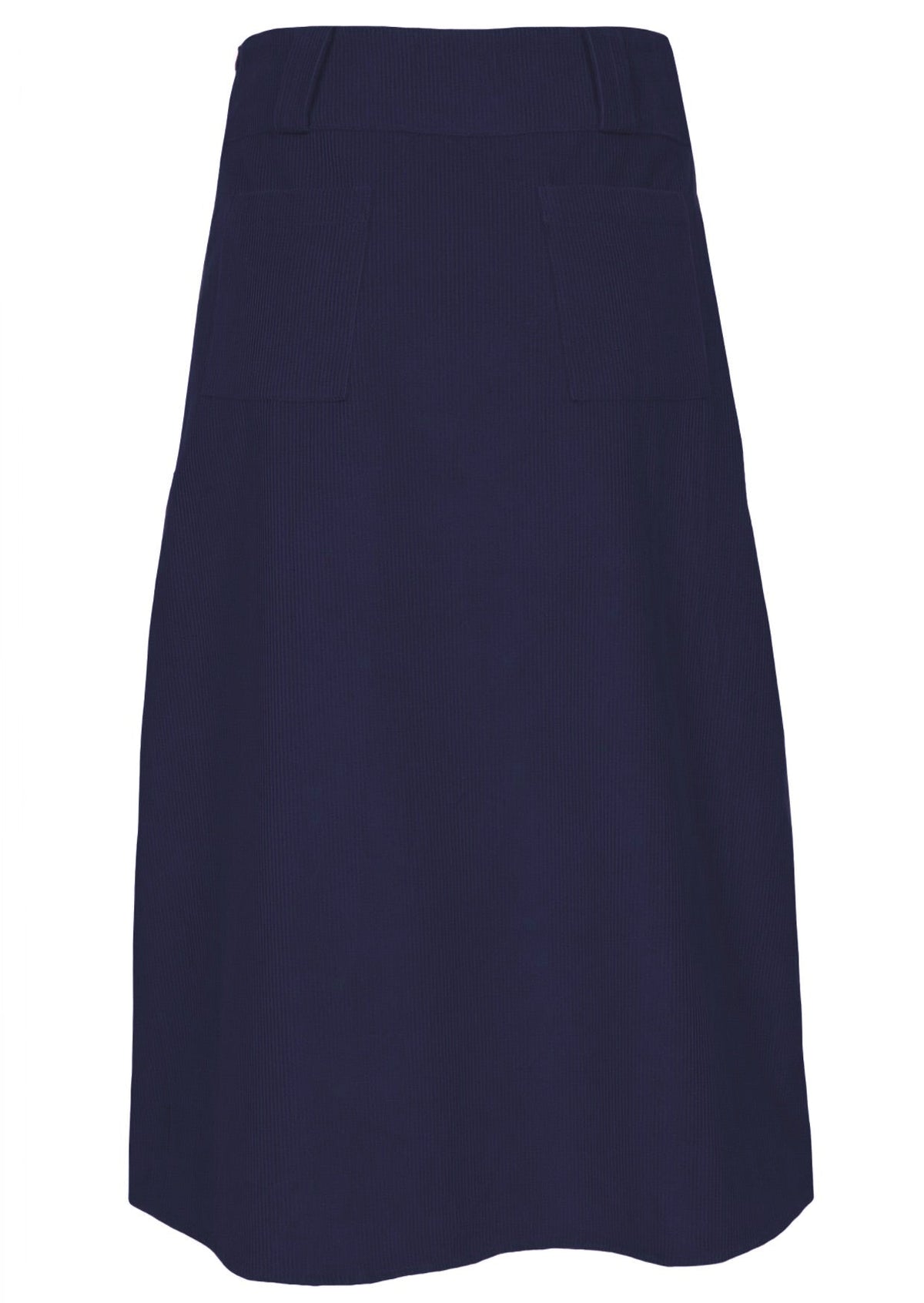 Belt Loop Corduroy Skirt Maritime Blue