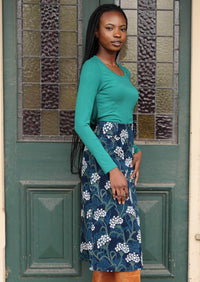 Belt Loop Corduroy Skirt Yarrow
