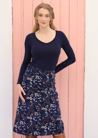 Belt Loop Corduroy Skirt Meadow