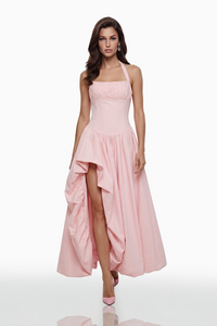 Caiya Pink Sleeveless Maxi Dress with Slit