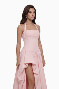 Caiya Pink Sleeveless Maxi Dress with Slit