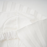 Carlotta White Shell Pleated Maxi Dress