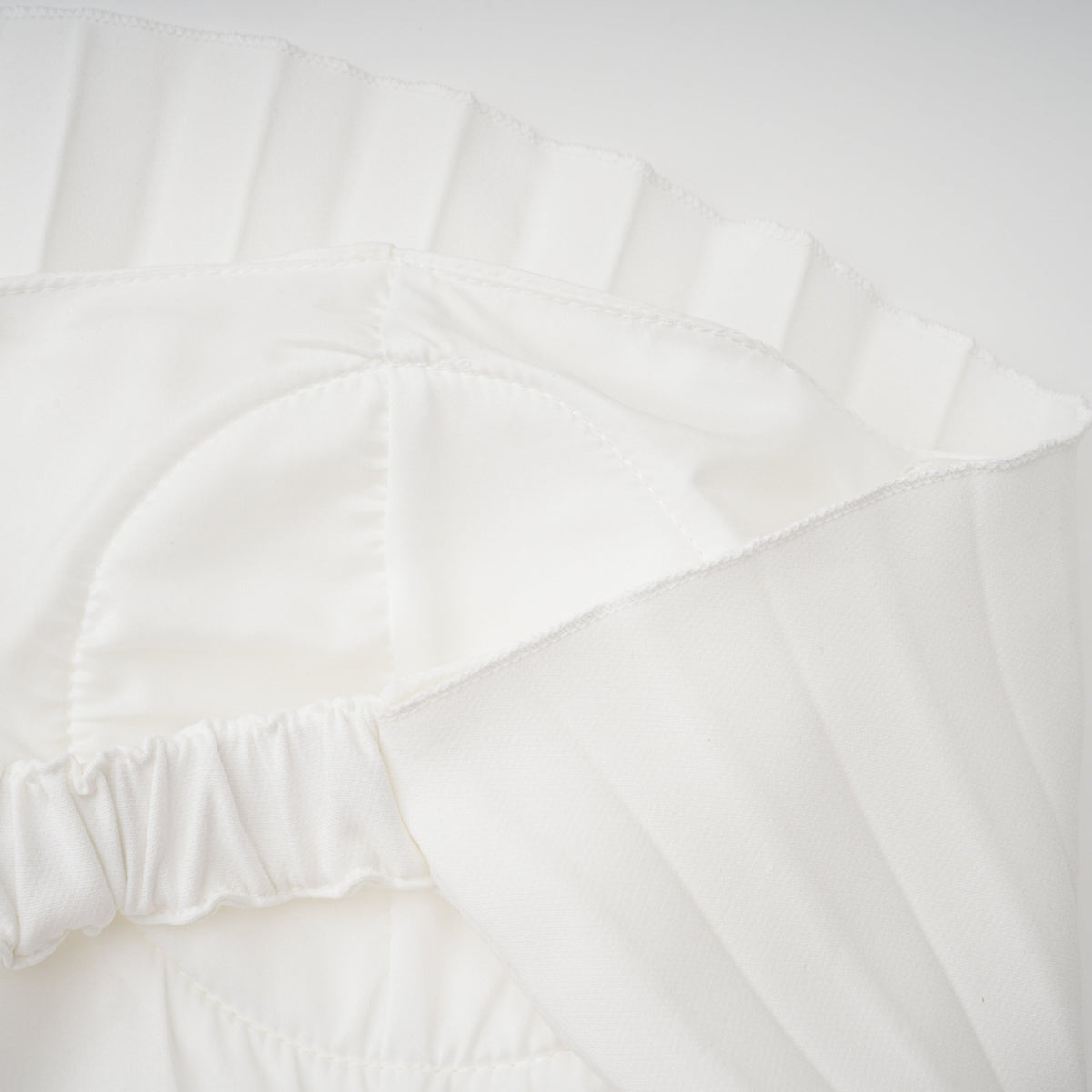 Carlotta White Shell Pleated Maxi Dress