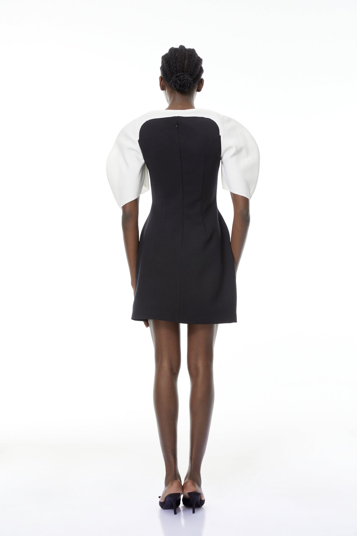 Catalina Black Color Blocked Mini Dress