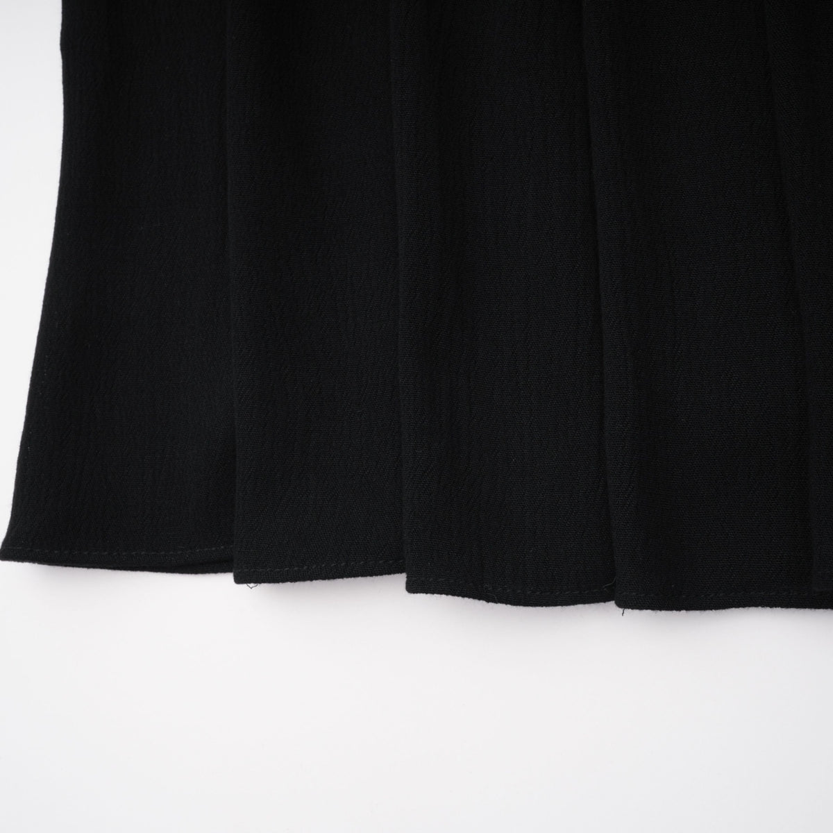 Chiara Black Lace Panel Pleated Midi Dress
