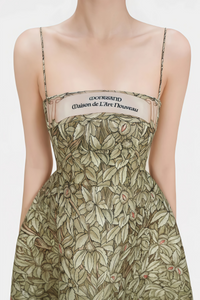 Claudia Green Jungle Print Midi Dress