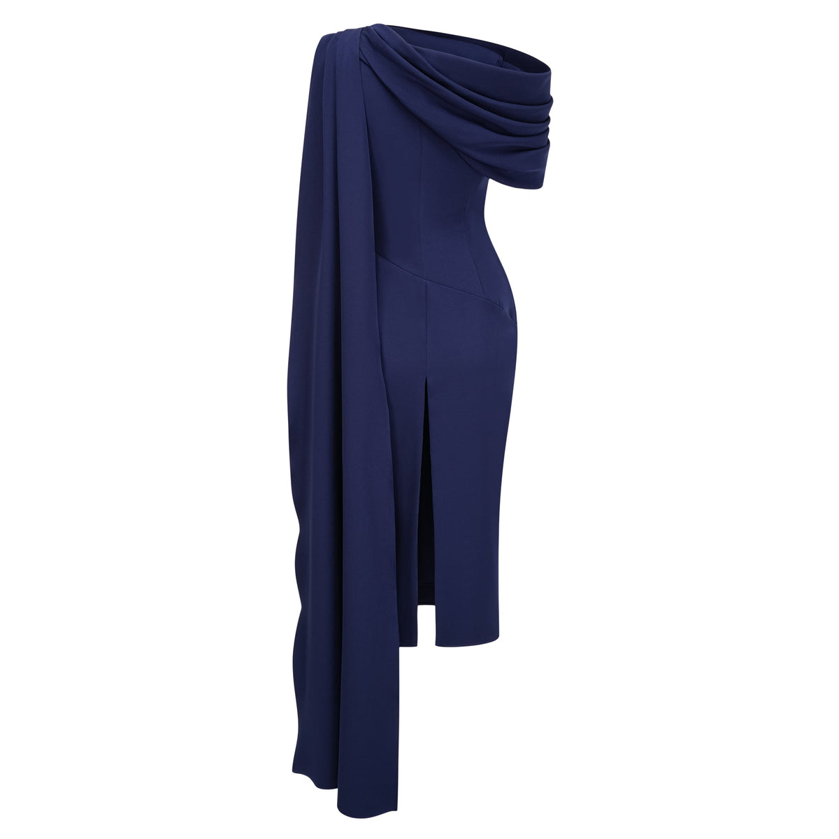 Melokuhle Navy Blue Ribbon Design Midi Dress