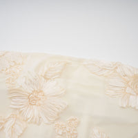 Melanie neutrals embroidered off-shoulder maxi dress