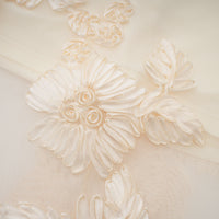 Melanie neutrals embroidered off-shoulder maxi dress