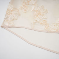 Melanie neutrals embroidered off-shoulder maxi dress