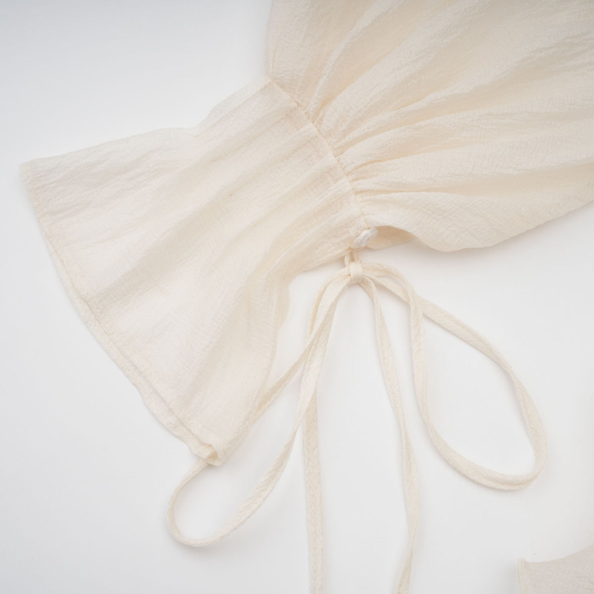 Zéphyrine floral-appliqué tiered mini dress in Neutrals