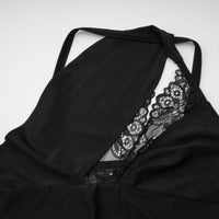 Juana lace-detail asymmetrical mini dress
