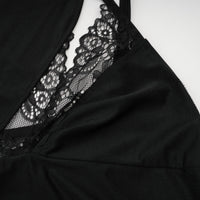Juana lace-detail asymmetrical mini dress