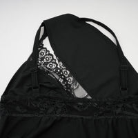 Juana lace-detail asymmetrical mini dress