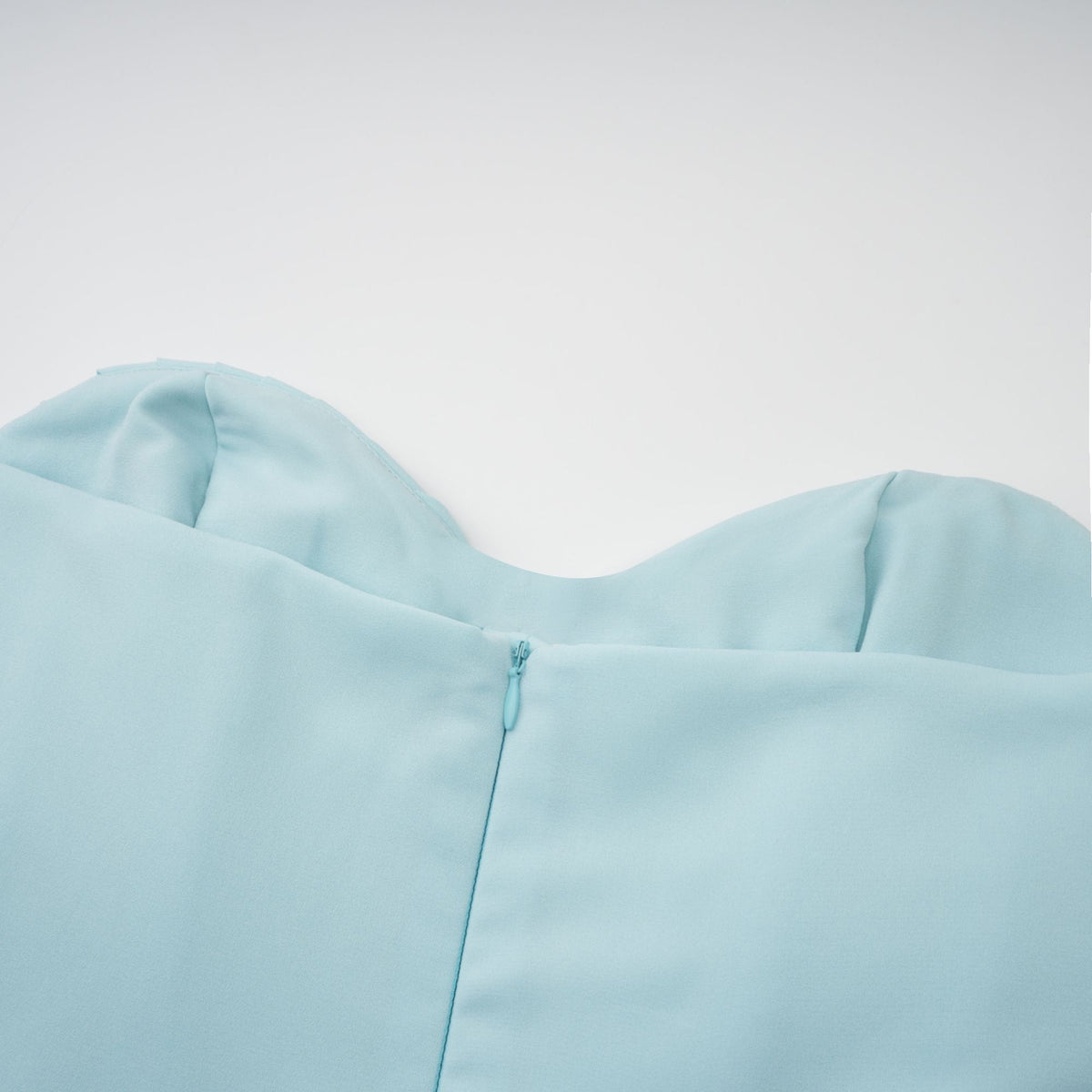 Carlotta blue pleated corset maxi dress