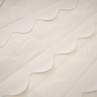 Axelle white wavy-detail sleeveless mini dress