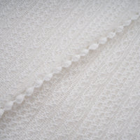 Hélène white pointelle puff midi dress