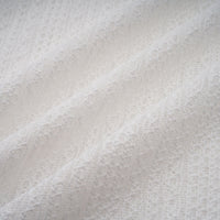 Hélène white pointelle puff midi dress