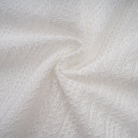 Hélène white pointelle puff midi dress