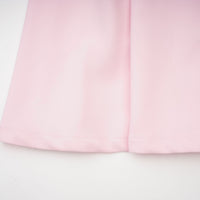 Cassi crystal-accented pink bow midi dress