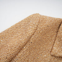 Morgane tweed long-sleeve mini dress