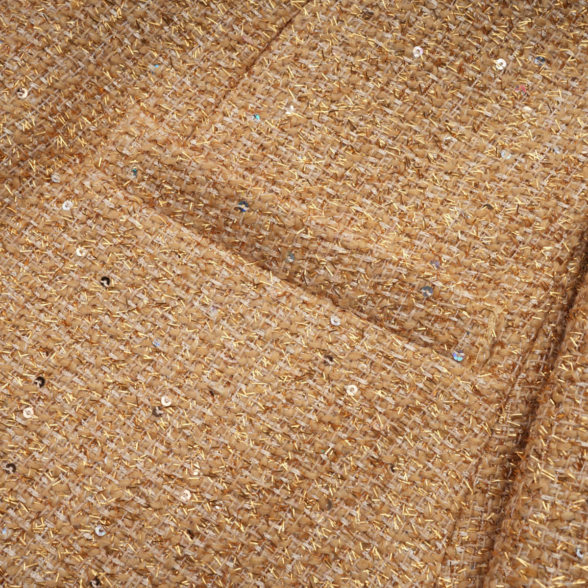 Morgane tweed long-sleeve mini dress